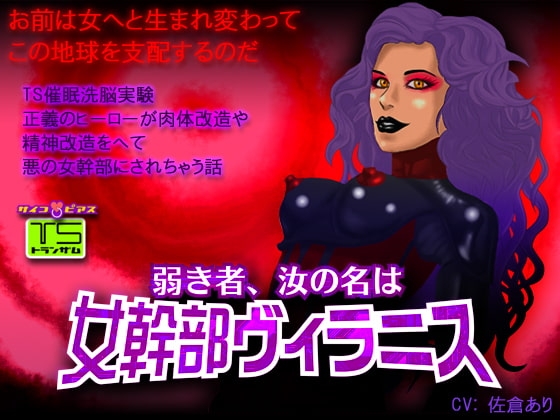 [TS催○]弱き者、汝の名は女幹部ヴィラニス-正義のヒーローが肉体改造や精神改造をへて悪の女幹部にされちゃう話 の表紙