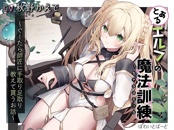 とあるエルフの魔法訓練(いちゃらぶえっち)～ぐーたら師匠に手取り足取り教えて貰うお話～ の表紙