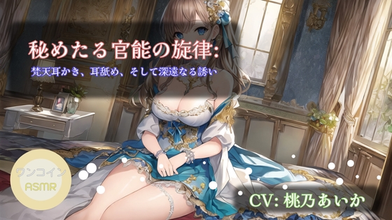 【ワンコインASMR】秘めたる官能の旋律: 梵天耳かき、耳舐め、そして深遠なる誘い の表紙