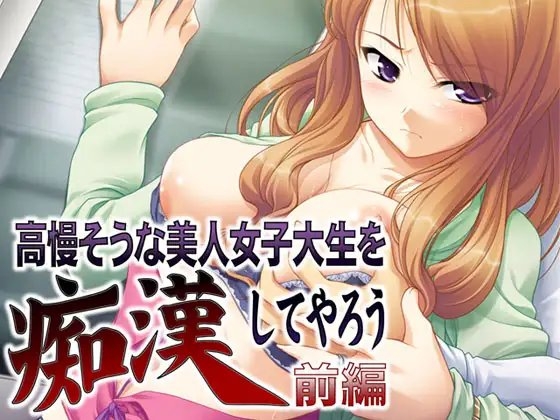 高慢そうな美人女子大生を痴○してやろう ～前編～ の表紙