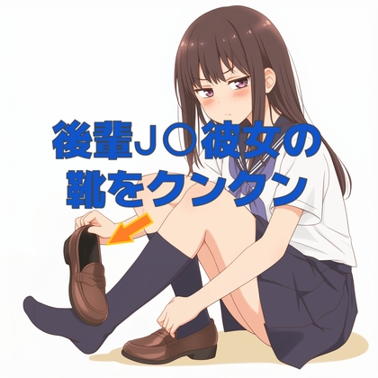後輩J〇彼女の靴の匂いをひたすらクンクンするだけのボイス の表紙