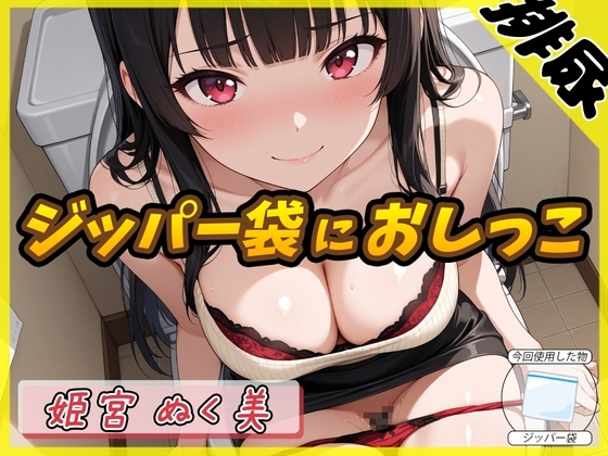【排尿音】オナニスト&オナニージャンキーの同人声優 姫宮ぬく美「ジッパー袋におしっこ」【姫宮ぬく美】 の表紙
