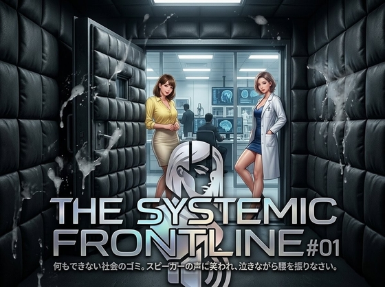 『THE SYSTEMIC FRONTLINE #01』 役に立たない社会のゴミ。スピーカーの声に笑われ、泣きながら腰を振りなさい。 の表紙