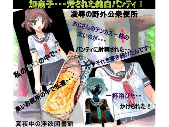 【加奈子・・汚された純白パンティ! 野外公衆便所】 の表紙