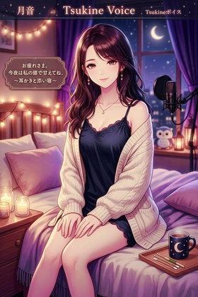 【膝枕・甘やかし】お疲れさま、今夜は私の膝で甘えてね ～耳かきと添い寝～【癒やし囁きボイス】 の表紙