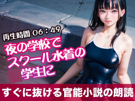 夜の学校でスクール水着の◯学生に【すぐに抜ける官能小説の朗読】 の表紙