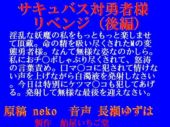サキュバス対勇者様～リベンジ～(後編)wav の表紙