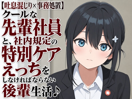 【吐息混じり×事務処置】クールな先輩社員と、社内規定の特別ケアえっちをしなければならない後輩生活♪ の表紙