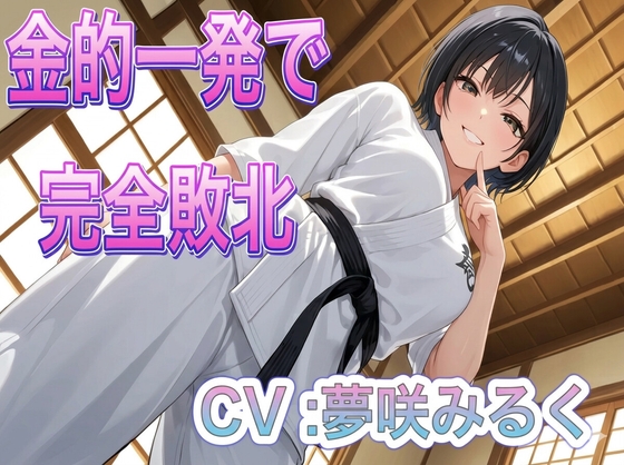 組み手で女の子に金的敗北、煽り倒された挙句握り潰されちゃう の表紙