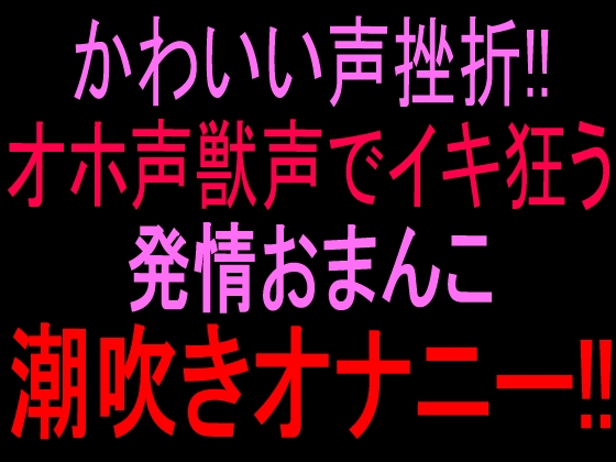かわいい声挫折‼︎オホ声獣声でイキ狂う発情おまんこ潮吹きオナニー‼︎ の表紙