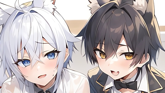【逆転あり】ケモ耳双子ショタと緊縛ラブラブ交尾でメスイキオホ声アクメ連続絶頂させる の表紙