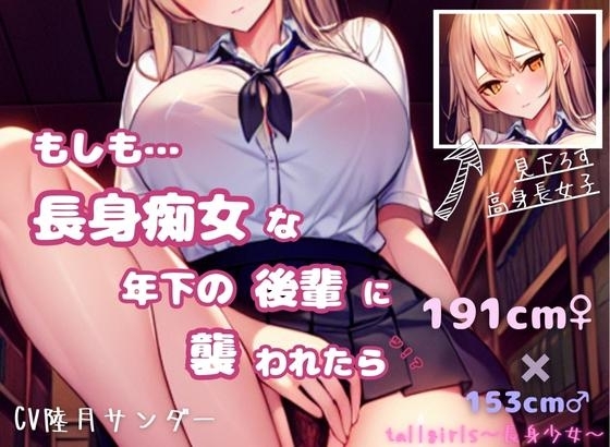 もしも長身痴女な年下の後輩に襲われたら の表紙