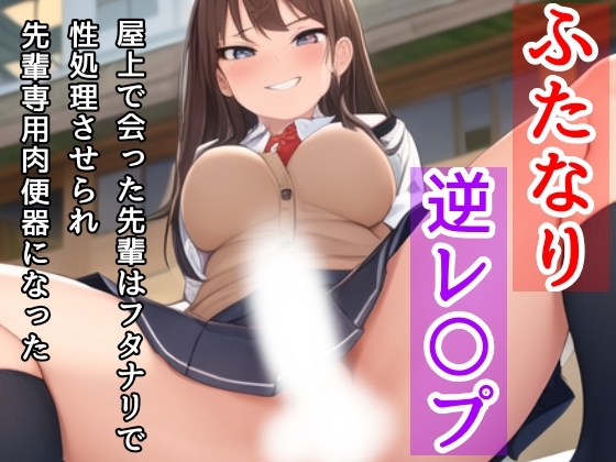 【ふたなり/逆レ】屋上で会った先輩はフタナリで、性処理させられ先輩専用肉便器になった の表紙