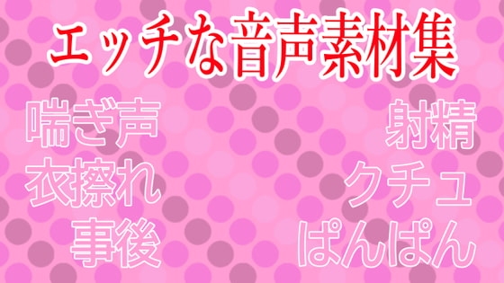【衣擦れ】エロ音声素材集【水音喘ぎ】 の表紙