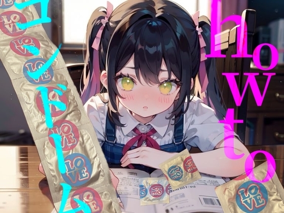 【how to コンドーム】童貞処女必聴！！初めてで失敗しないコンドーム付け方講座！！！ の表紙