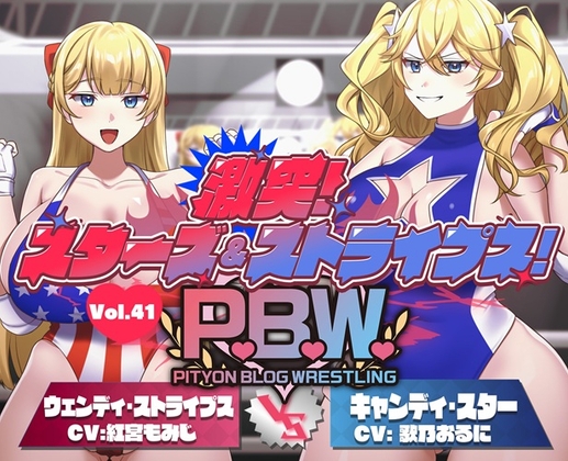 P.B.W. ぴちょぶろぐレスリング Vol.41 激突スターズ&ストライプス！ ウェンディ・ストライプス VS キャンディ・スター の表紙