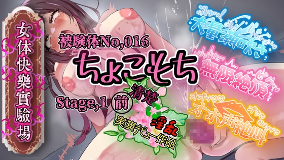 【実演】『女体快楽実験場』 被験体No,016「ちょこもち」Stage,1前編【オホ声】 の表紙