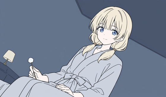 小雨の夜、アウレリアさんに膝枕耳かきをしてもらう の表紙