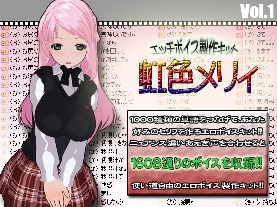 エッチボイス製作キット 虹色メリィ の表紙