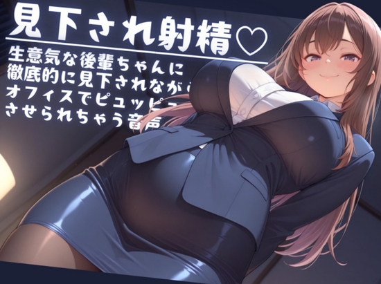 【濃密15分】「先輩、また失敗ですか?♡」 ～生意気な会社の後輩にからかわれながら、鬼頭手コキでイジメられる～ の表紙