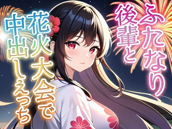 【ふたなり百合】クールビューティー後輩に迫られて花火大会で中出しセックス! の表紙