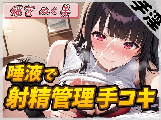 【オナサポ】オナニスト&オナニージャンキーの同人声優 姫宮ぬく美「唾液たっぷり！射精管理手コキ！」【姫宮ぬく美】 の表紙
