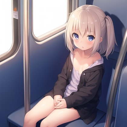 可愛いパイパン○リっ娘を電車内で見つけたので中出ししてヤリ逃げしてしまうことにしたら泣かれたw の表紙