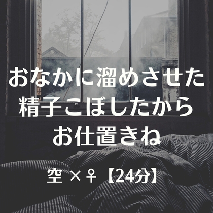 おなかに溜めさせた精子こぼしたからお仕置きね の表紙