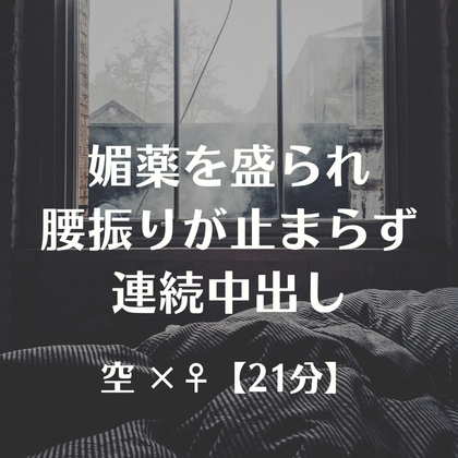 媚薬を盛られ腰振りが止まらず連続中出し の表紙