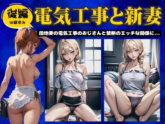 【後編】電気工事と新妻～団地妻の電気工事のおじさんと禁断のエッチの関係に～ の表紙