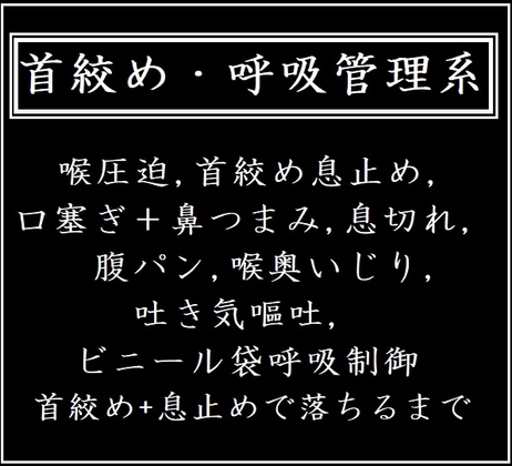 首絞め・呼吸管理系<ショートボイス集> の表紙