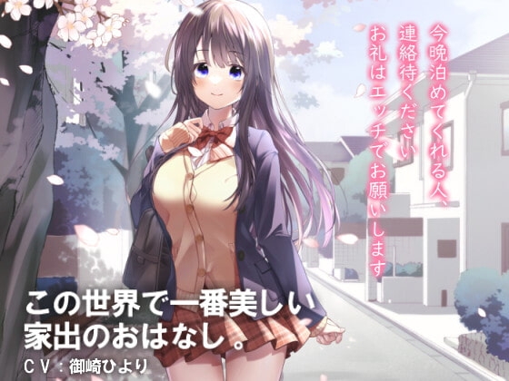 今晩泊めてくれる人、連絡ください。お礼はエッチでお願いします～この世界で一番美しい家出のおはなし の表紙