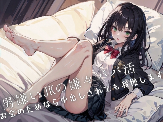 男嫌いJKの嫌々パパ活〜お金のためなら中出しされても我慢します の表紙