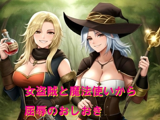 女盗賊と魔法使いから屈辱のおしおき の表紙