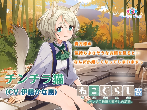 【耳かき・炭酸シャンプー】ねこぐらし。2〜チンチラ猫娘と癒やしの足湯〜【CV: 伊藤かな恵】 の表紙