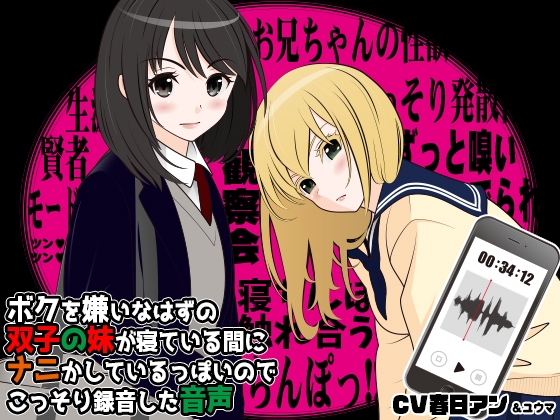 ボクを嫌いなはずの双子の妹が寝ている間にナニかしているっぽいのでこっそり録音した音声 の表紙