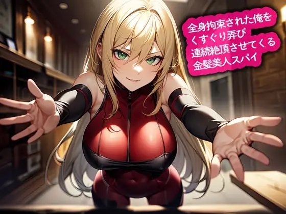 全身拘束された俺をくすぐり弄び連続絶頂させてくる金髪美人スパイ の表紙