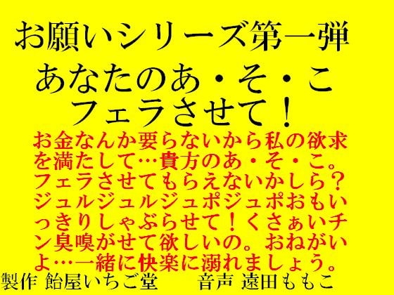 お願いシリーズ第一弾 あなたのあ・そ・こ フェラさせて! の表紙