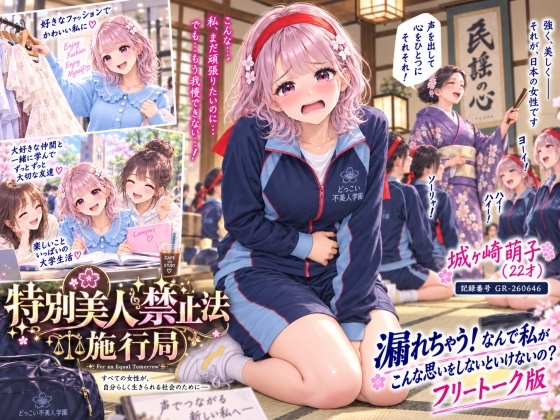 【特別美人禁止法施行局】おしっこ漏れちゃう!なんで私がこんな思いをしないといけないの〜?前編【城ヶ崎萌子(22才) 】 の表紙