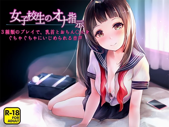 女子校生のオナ指示～3種類のプレイで、乳首とおちん〇んをぐちゃぐちゃにいじめられる音声～ の表紙