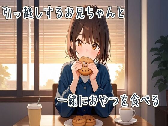 【ASMR/咀嚼音】引っ越しするお兄ちゃんと一緒におやつを食べる の表紙