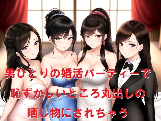 男ひとりの婚活パーティーで恥ずかしいところ丸出しの晒し物にされちゃう の表紙