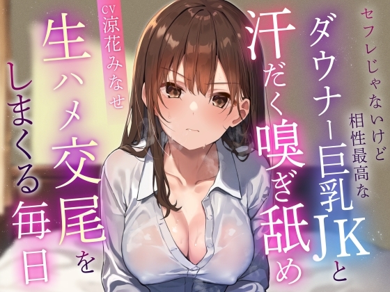 【呆れられつつの温度差えっち】セフレじゃないけど相性最高なダウナーツンデレ巨乳JKと汗だく嗅ぎ舐め生ハメ交尾で時々呆れられつつフェチプレイに付き合ってもらう毎日 の表紙