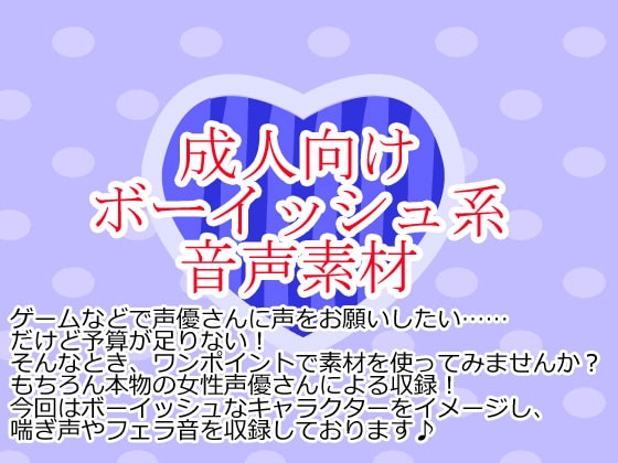 ボーイッシュ系音声素材集 の表紙