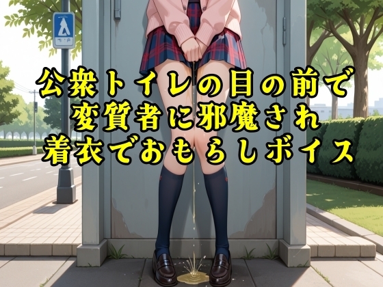 【おしがま我慢】公衆トイレの目の前で変質者に邪魔され着衣でおもらしボイス の表紙
