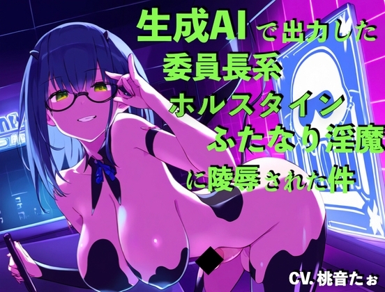 生成AIで出力した委員長系ホルスタインふたなり淫魔に陵○された件 の表紙