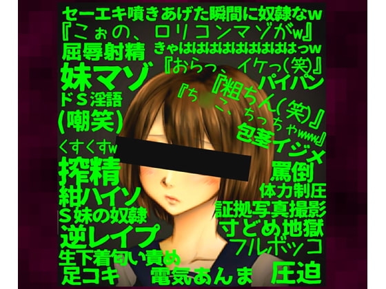 ～サディスティックな妹に劣等マゾの性癖を暴かれ意地悪な言葉責めと執拗寸どめの無間地獄に屈伏。奴○誓約射精を強要される兄～【2年A組クラス委員長:芦原園未(1)】 の表紙