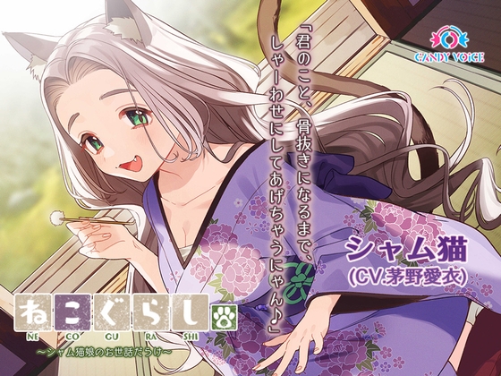 【耳かき・吐息】ねこぐらし。〜シャム猫娘のお世話だらけ〜【CV:茅野愛衣】 の表紙