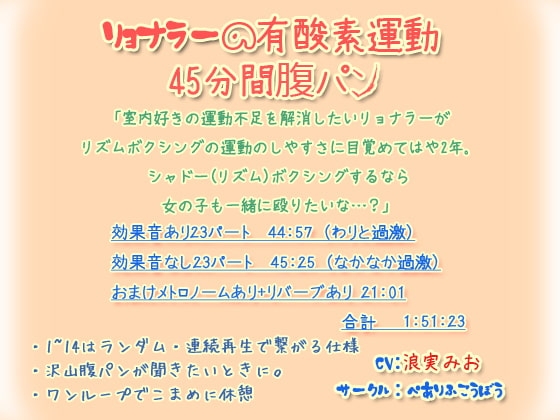 リョナラーの有酸素運動 45分間腹パン の表紙