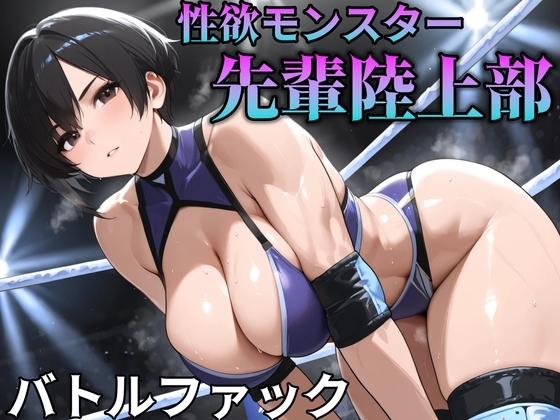 【バトルファック】性欲モンスターの先輩ボーイッシュ陸上部と脳ミソ溶けるまでイキ狂いバトル の表紙